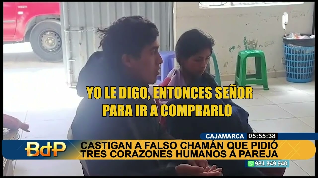 Cajamarca: pareja casi es estafada por falso chamán que les pedía dinero por corazones humanos