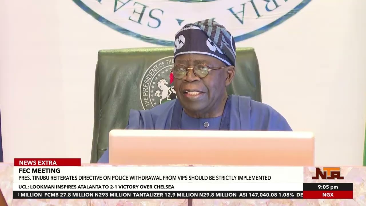 Tinubu Orders Full Withdrawal of Police from VIPs | FEC Meeting Update