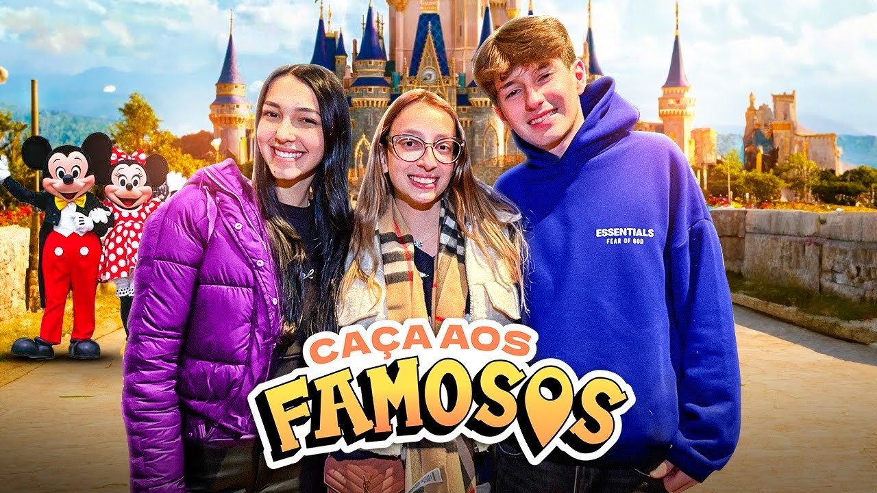 ACHEI A LULUCA COM O NAMORADO E AS AMIGAS NO PARQUE E FIZ CAÇA AOS FAMOSOS COM ELES