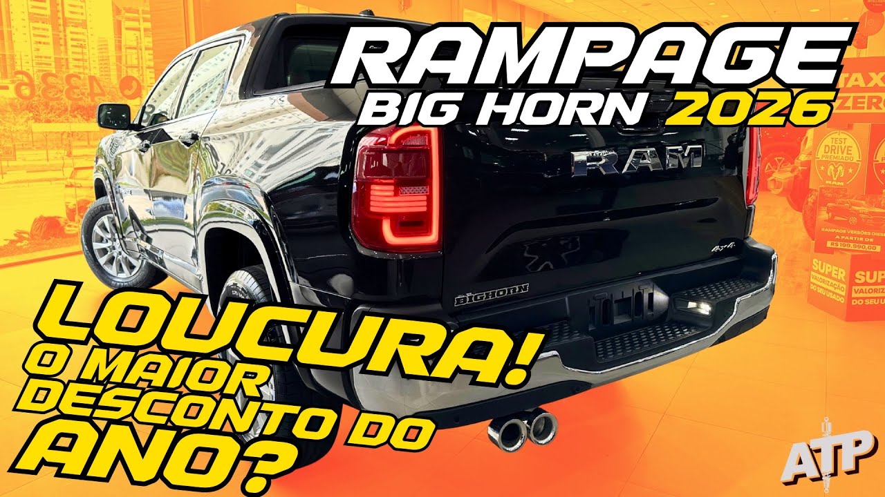 Novo Ram Rampage Big Horn 2026 - QUE DESCONTO &Eacute; ESSE MEUS AMIGOS? ABSURDOO!