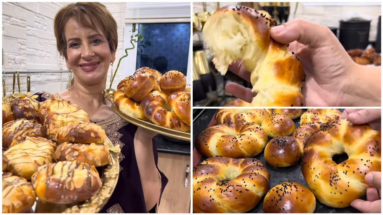 خديجة جكون / البريوش التقليدي الجزائري ( الكعك او الحنيونات ) بالفرينة خفاف بنان و ساهلين للقهوة❤️❤️