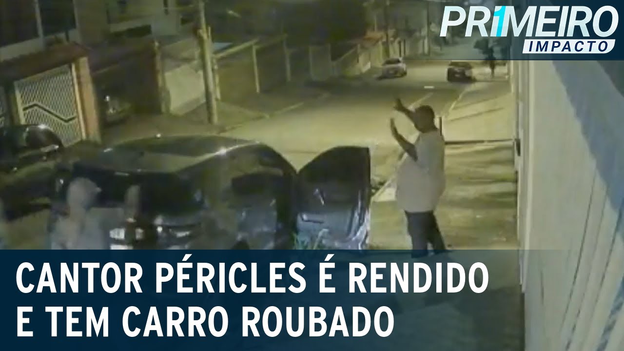 Cantor Péricles tem carro de luxo roubado por criminosos em Santo André |Primeiro Impacto (17/02/23)