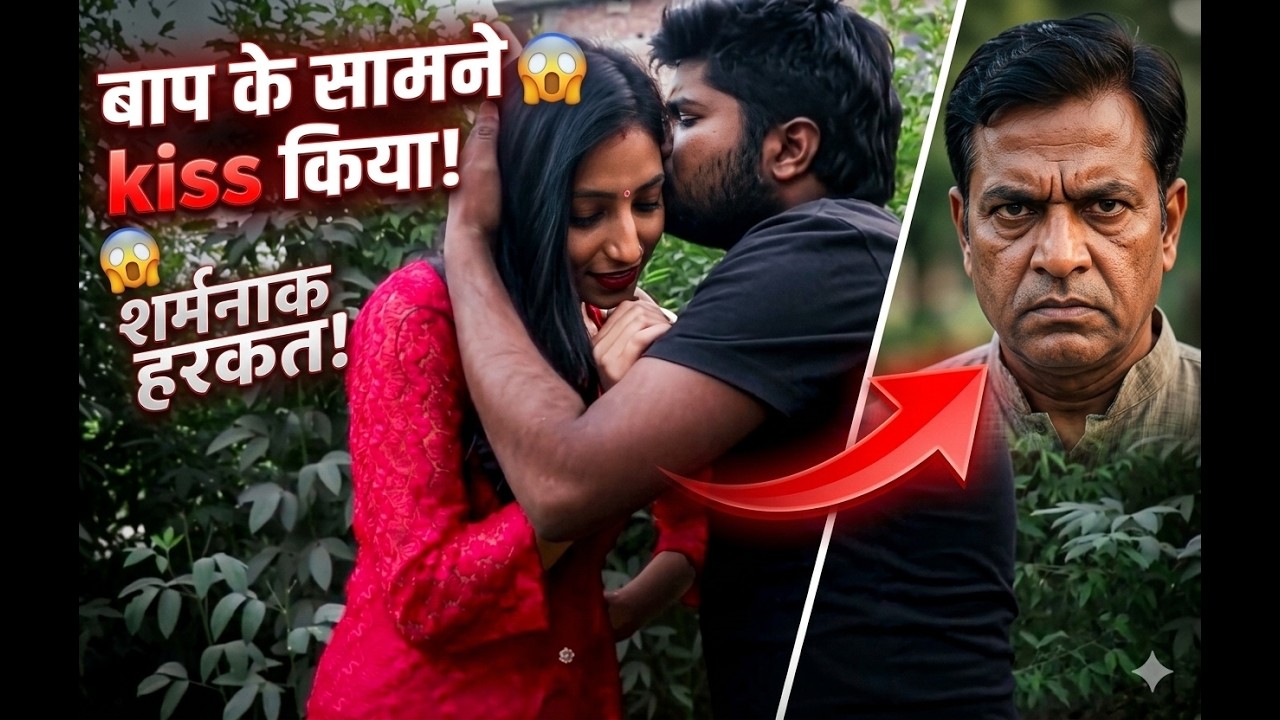 बाप के सामने Kiss किया 😱 | Shocking Love Story Moment | Emotional Hindi Short Video
