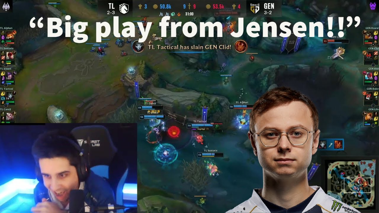 IWillDominate Reacts To TL Jensen's Game Winning Syndra Stun!!!