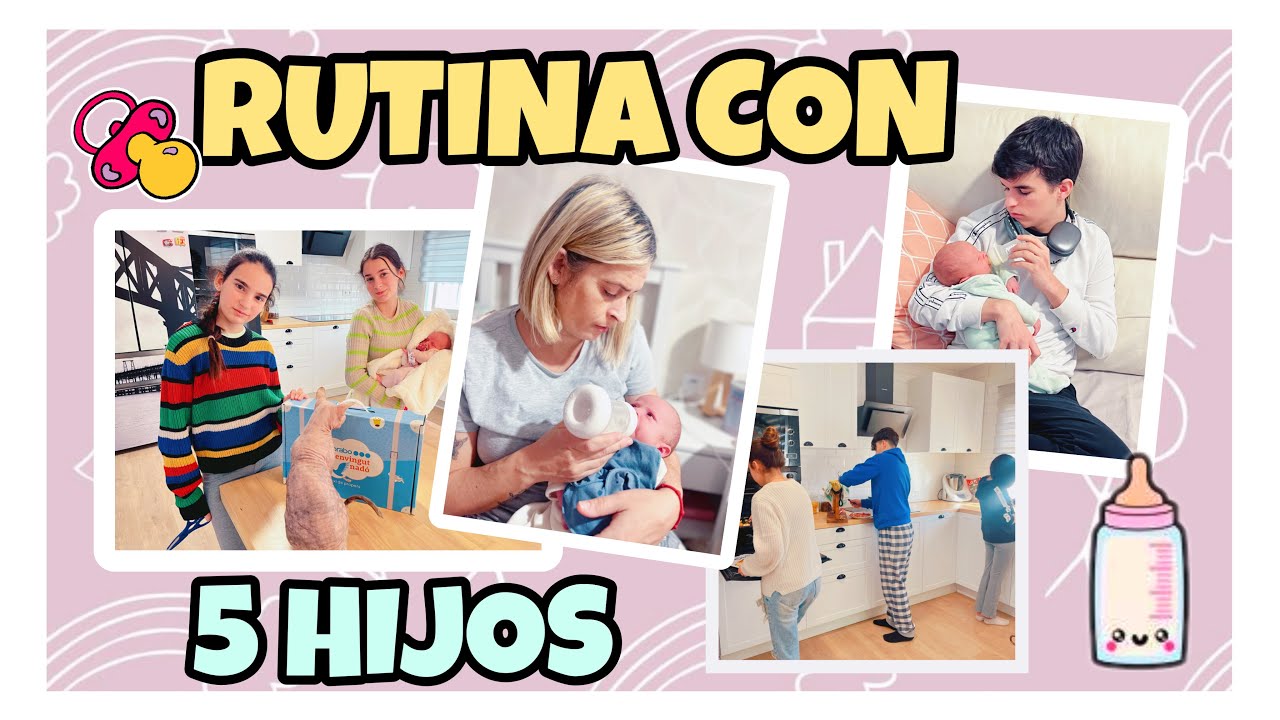 RUTINA CON 5 HIJOS 🎉 COMO NOS ADAPTAMOS A LA LLEGADA DEL BEBÉ 💓