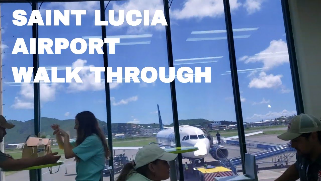 🔴 Terminal Walk Through To Boarding Saint Lucia Caribbean Hewanorra Airport 🔴