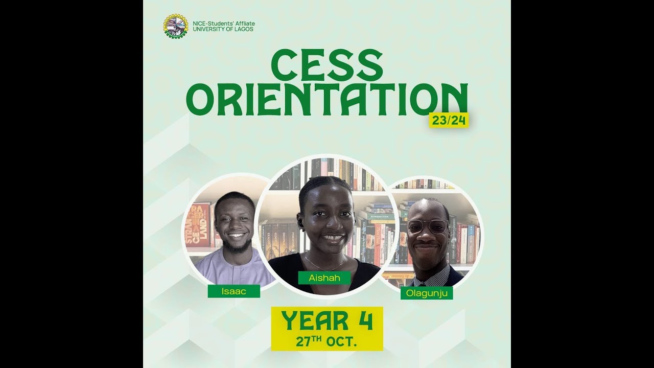 NICESA YEAR 4 ORIENTATION 2023