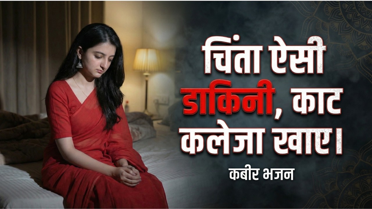 चिंता ऐसी डाकिनी, काट कलेजा खाए। कबीर भजन | Kabir Ke Dohe | # kabir #kabirbhajan #nirgunbhajan