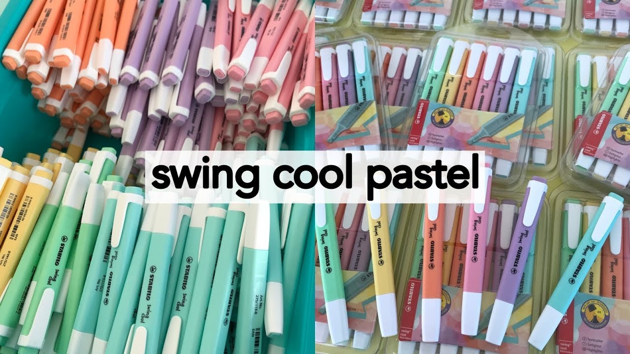 Testando a Stabilo Swing Cool Pastel