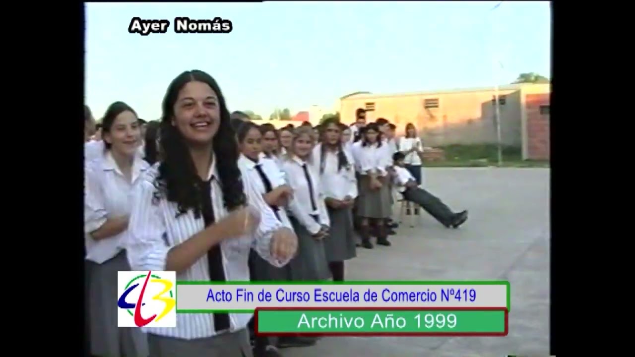 Acto Fin de Curso Escuela de Comercio Nº 419 - Año 1999