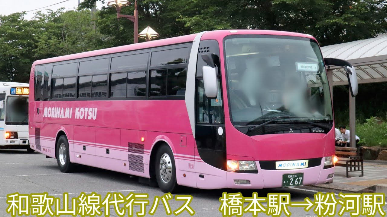 和歌山線代行バス　橋本駅→粉河駅　側面展望