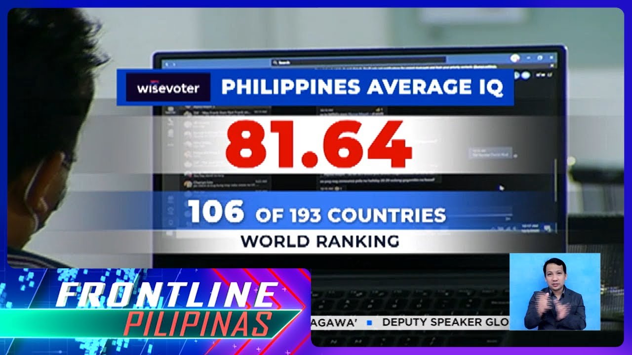 Mga Pilipino, mababa ang IQ ayon sa pag-aaral | Frontline Pilipinas