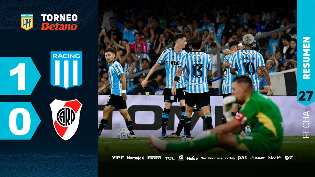 RACING 1 - 0 RIVER I Resumen del partido | #TorneoBetano 2024