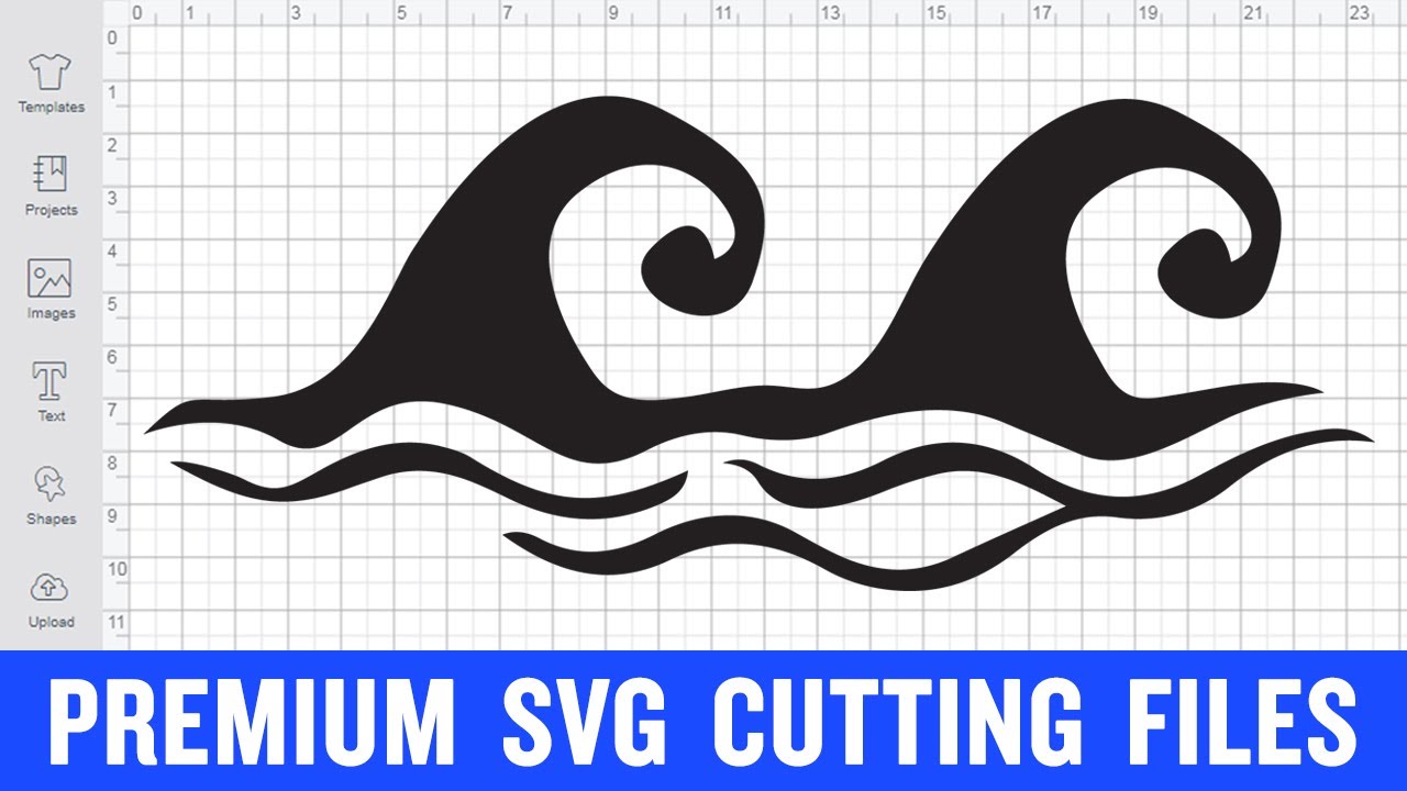 Wave Svg Cutting Files for Silhouette Cameo Premium cut SVG