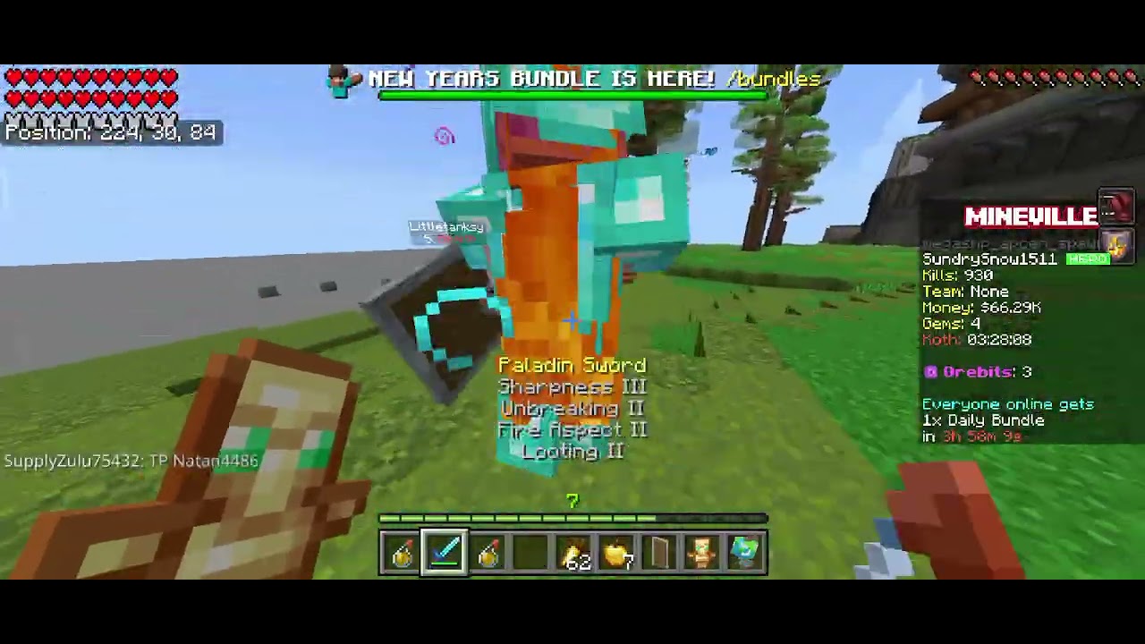 Douing spawn pvp in mineville.