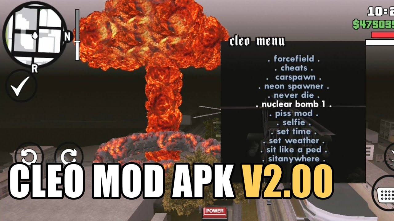 20 BEST CLEO Cheats for GTA San Andreas Android V2.00 APK (No Root) Mobile Mods