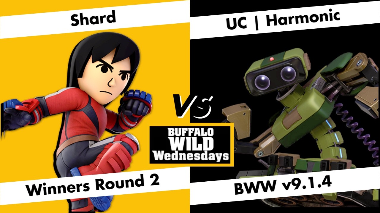 Buffalo Wild Wednesdays v9.1.4  - Winners Round 2 - Shard (Mii Brawler) vs. Harmonic (ROB) - SSBU
