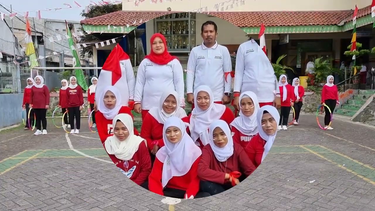 Senam Kreasi Hula Hoop SDN Kembangan Selatan 03. Memperingati Dirgahayu Republik Indonesia Ke - 77