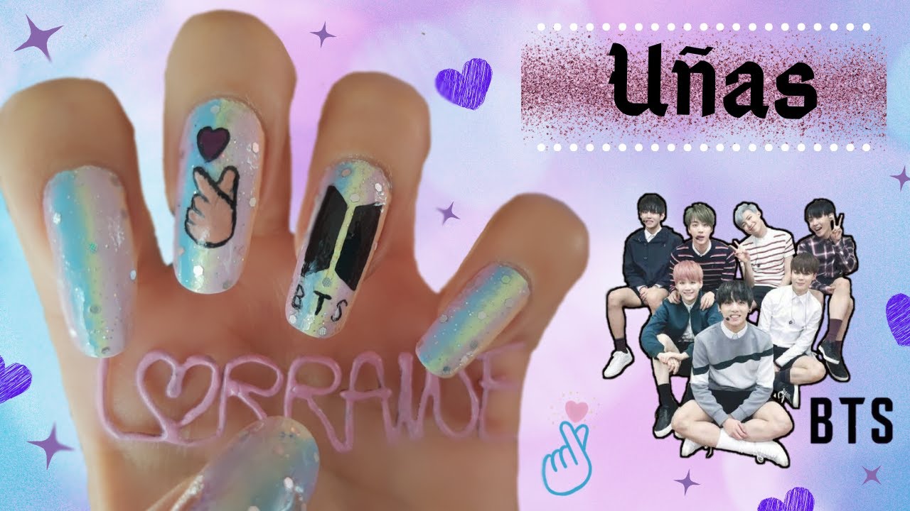 Diseño de Uñas BTS │Tutorial Nails