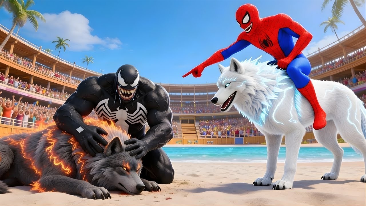 🐺🕷️SPIDERMAN Wins The Magic Legendary Wolf Racing Championship - Epic Racing Challenge2