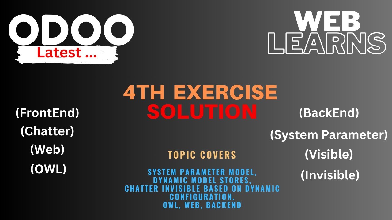 Odoo Chatter Visible Exercise Solution | Weblearns Odoo Tutorial