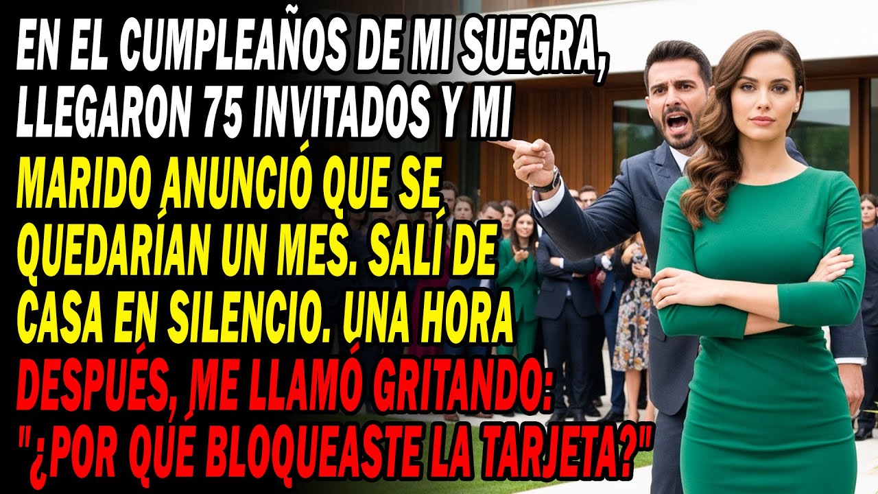 Mi Marido: 75 Invitados De Su Madre Se Quedarán Un Mes⁉️Me Fui En Silencio. Una Hora Después, Llora😭