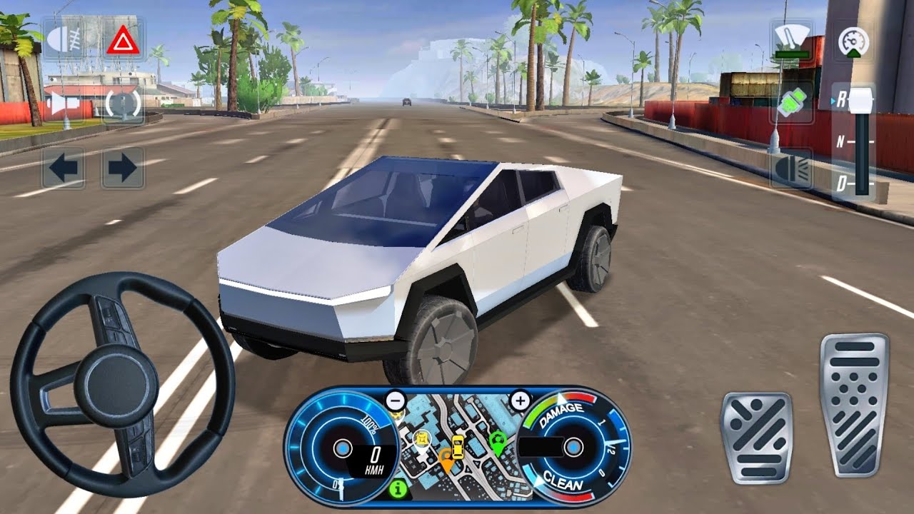 Tesla Cybertruck Uber Taxi Driving 3D - Taxi Android VIP Car Simulator - Android Gameplay