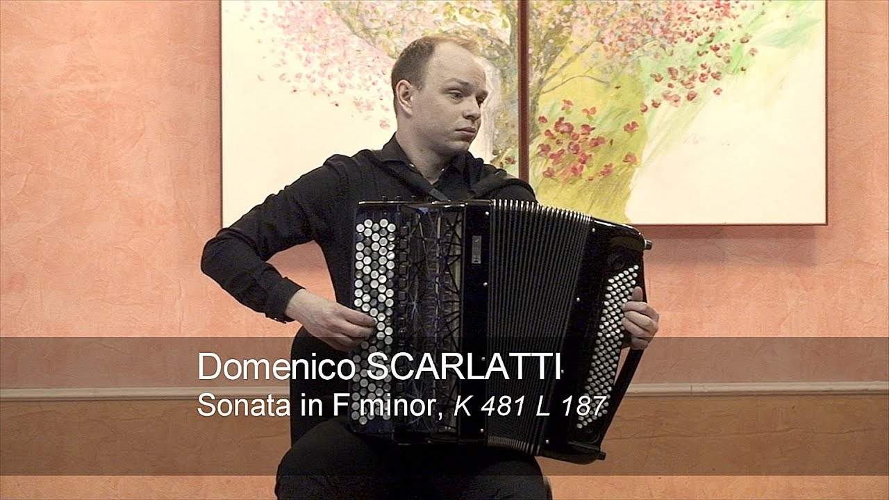 Scarlatti: Sonata F minor / f-moll K 481 L 187 ACCORDION Adam Maksymienko Akordeon Accordeon