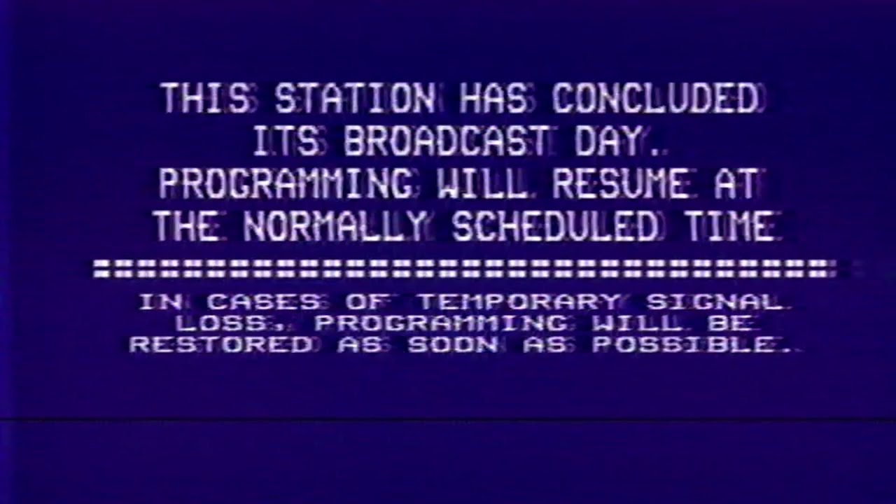 1990s - KLRU TV-18 Austin Sign-Off - November 7, 1991