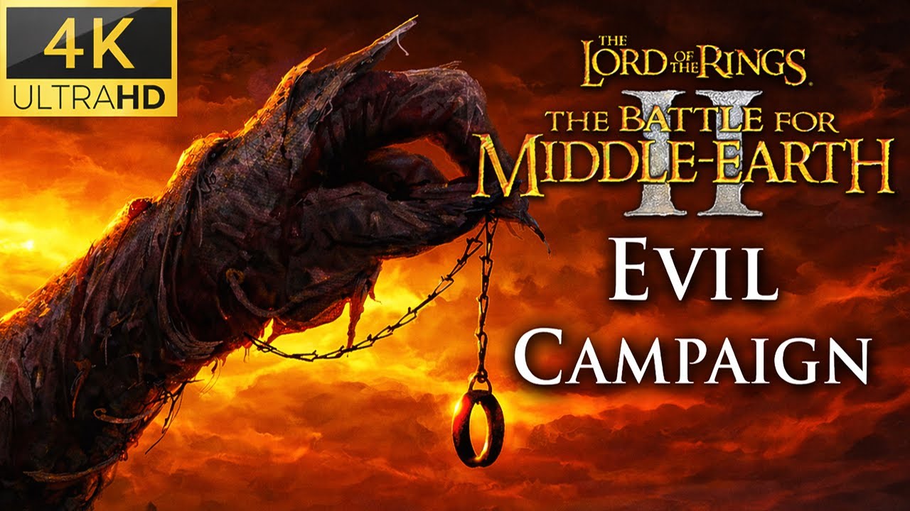 Lord of the Rings: Battle for Middle-earth II | Evil Campaign l Full Walkthrough (4K HD)
