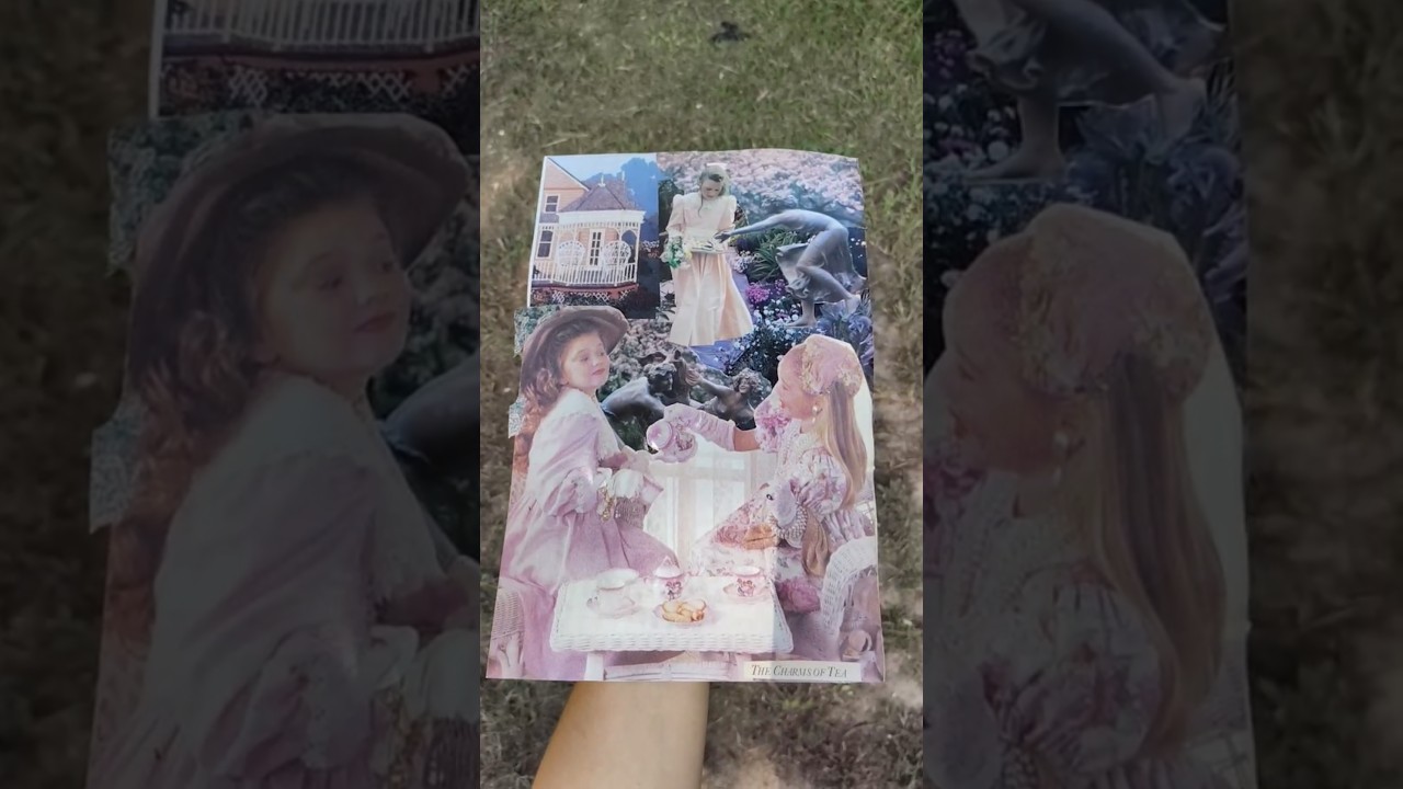 Making Magazine Collage Art #papercraft #diyart #teaparty