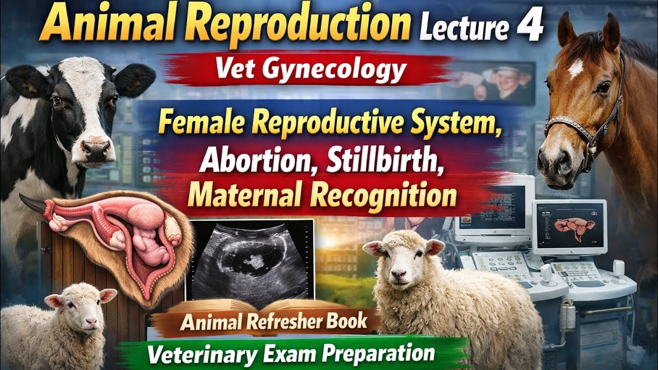 Animal Reproduction lecture 4| Vet Gynecology| Female Reproductive System| VO SPSC Exam 
