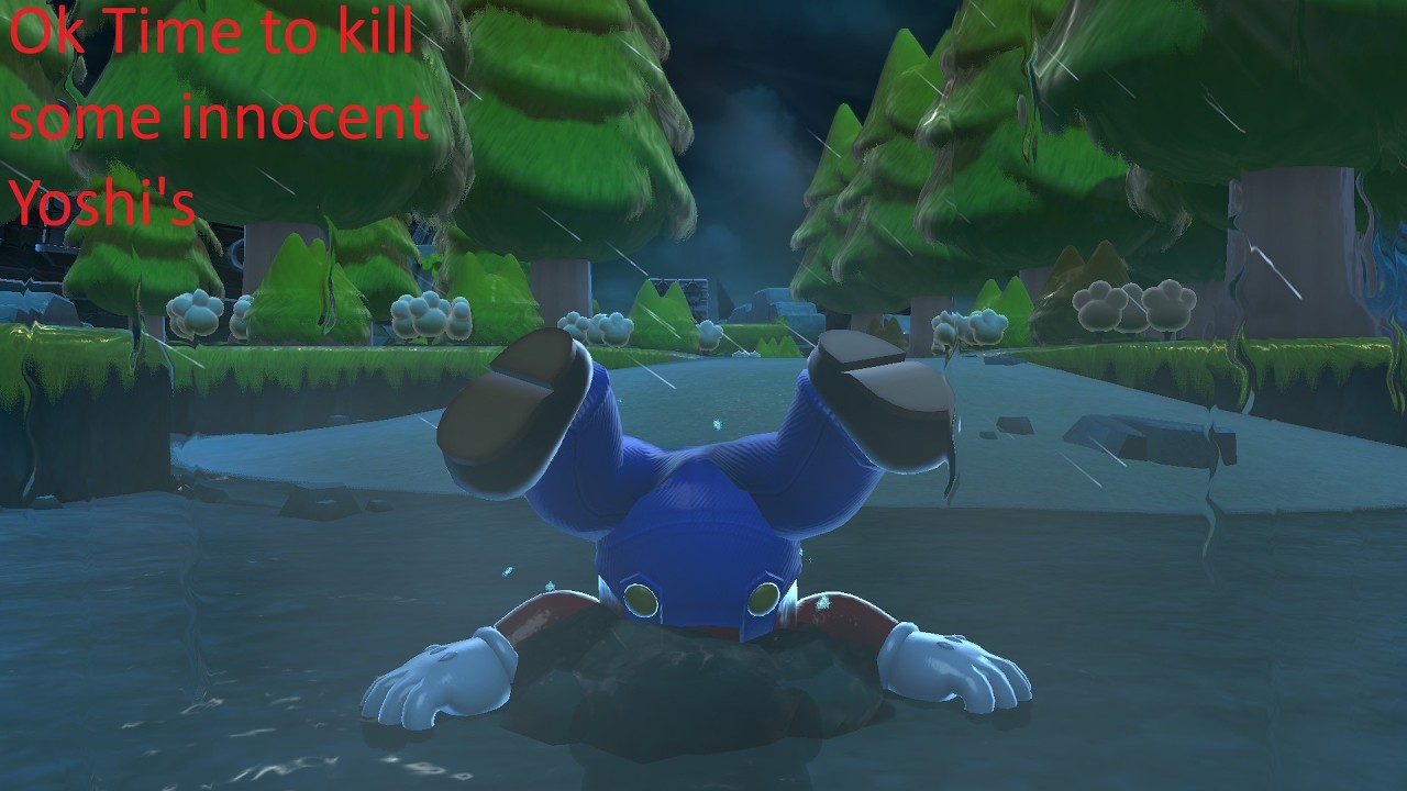 That time mario survived on an island