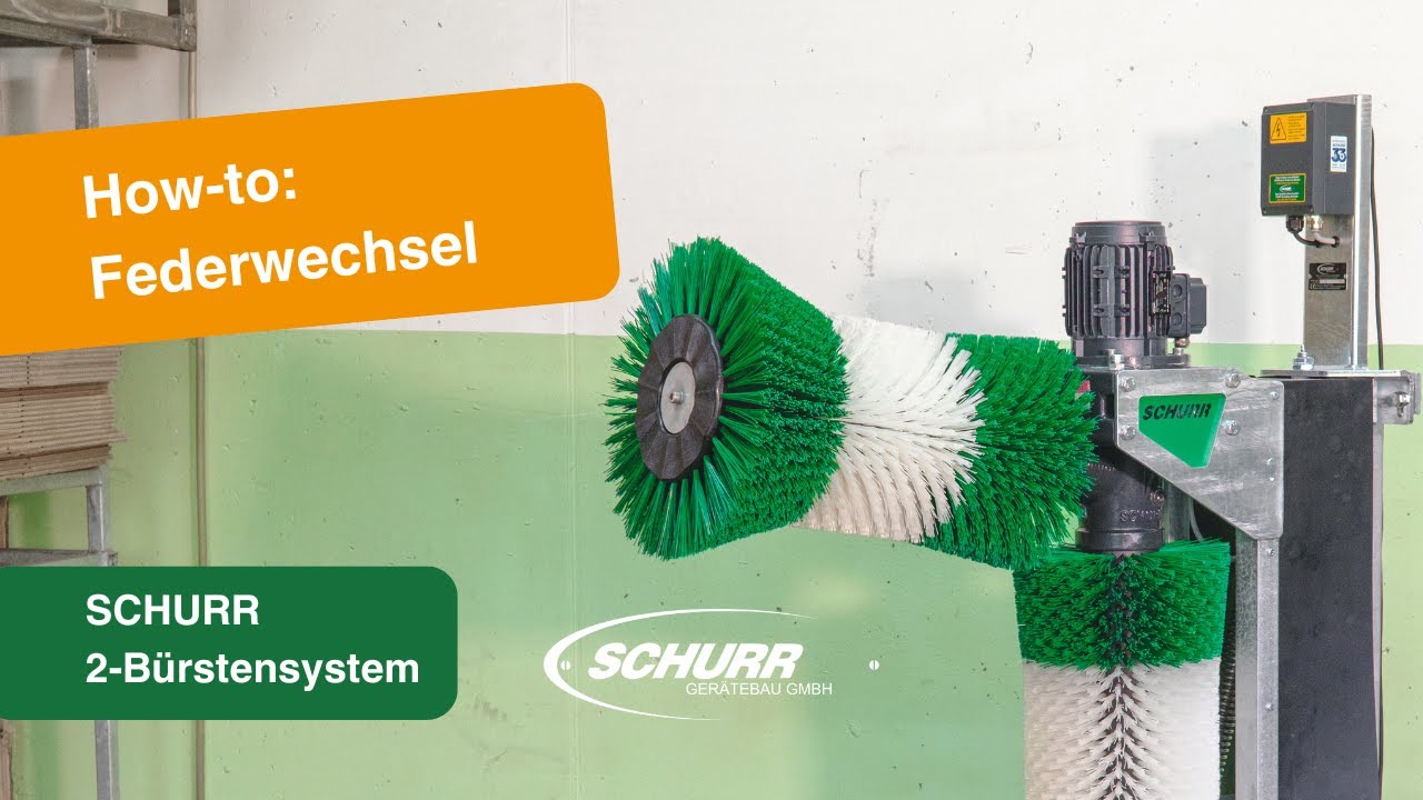 How to:   Federwechsel   SCHURR 2 B&uuml;rstensystem