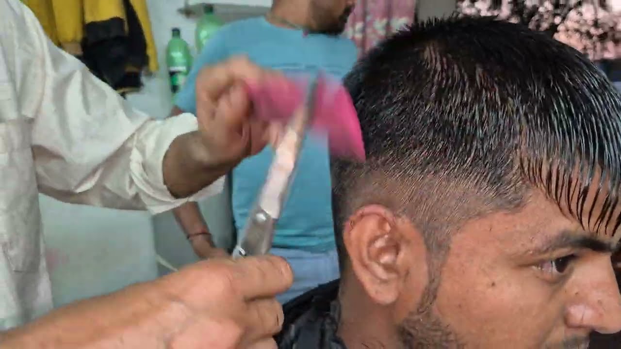 Indian man haircut series 113
