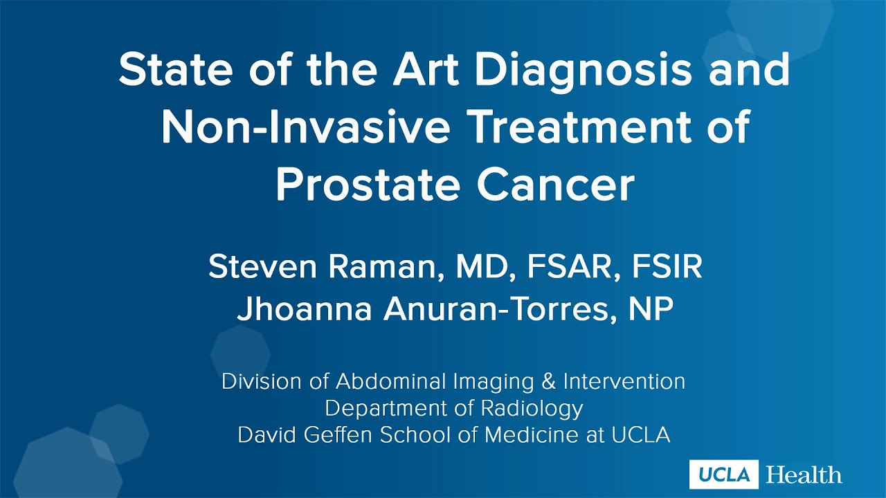 Prostate cancer: State-of-the-art diagnosis and non-invasive treatment