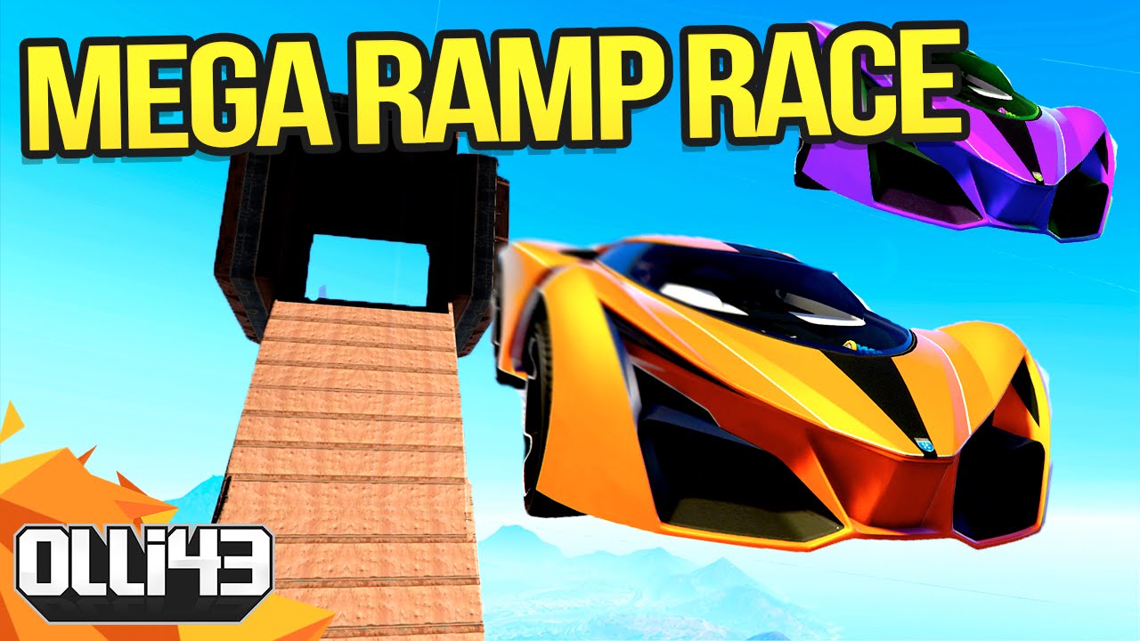 GTA 5 EXPLOSIVE MEGA RAMP RACE (GTA 5 Versus)