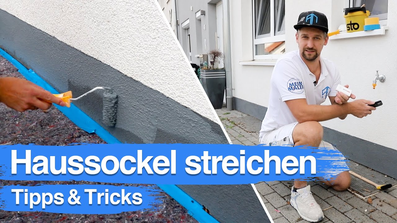 Haussockel streichen | Tipps und Tricks vom Wandprofi!