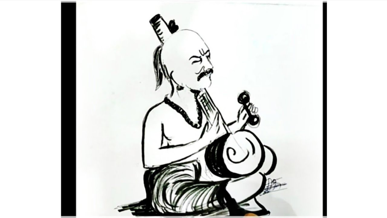Easy Surdas Drawing | How To Draw Surdas Step By Step | Surdas Drawing Easy Steps | Surdas Sketch