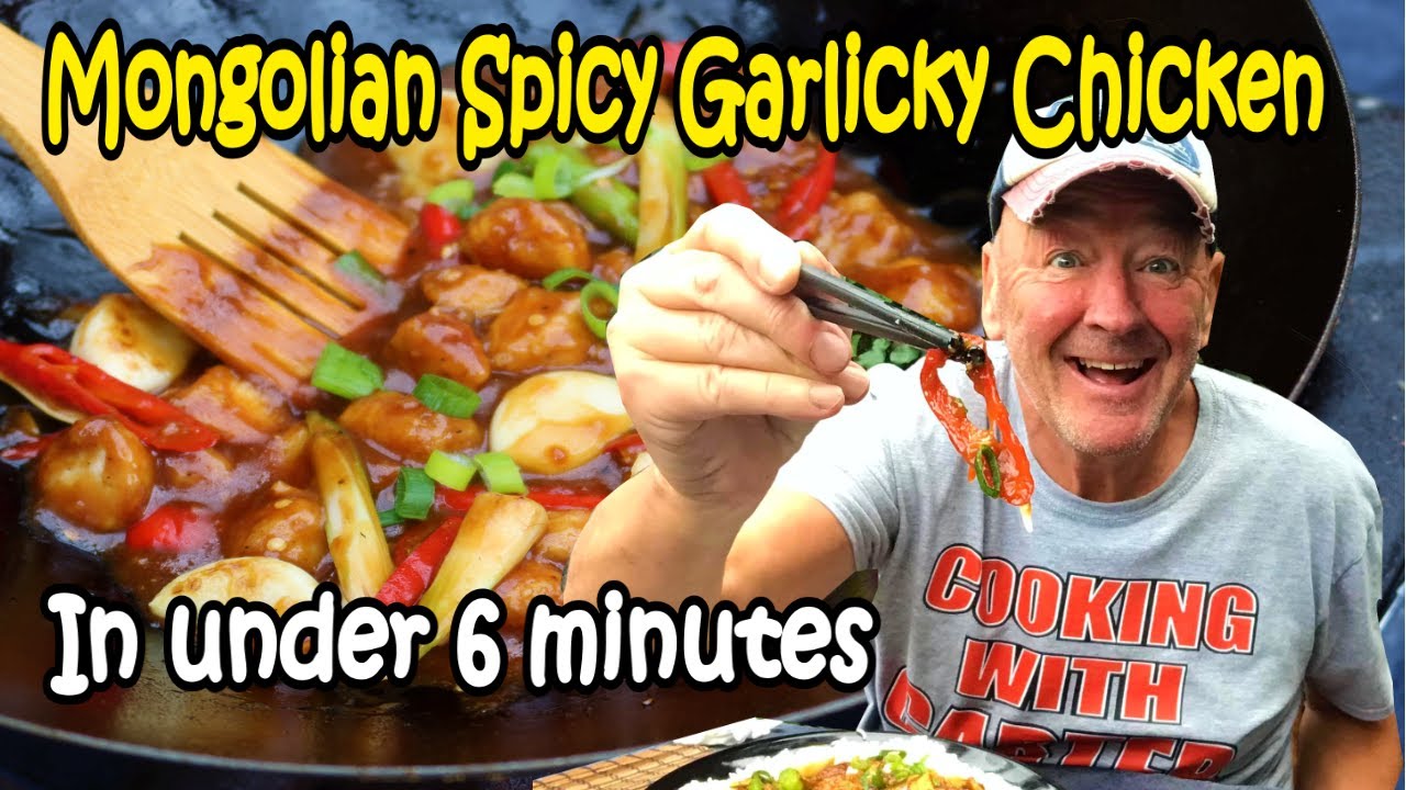 How to cook Mongolian Spicy Garlicky Chicken Step by Step in under 6 minutes. Very Tasty indeed !
