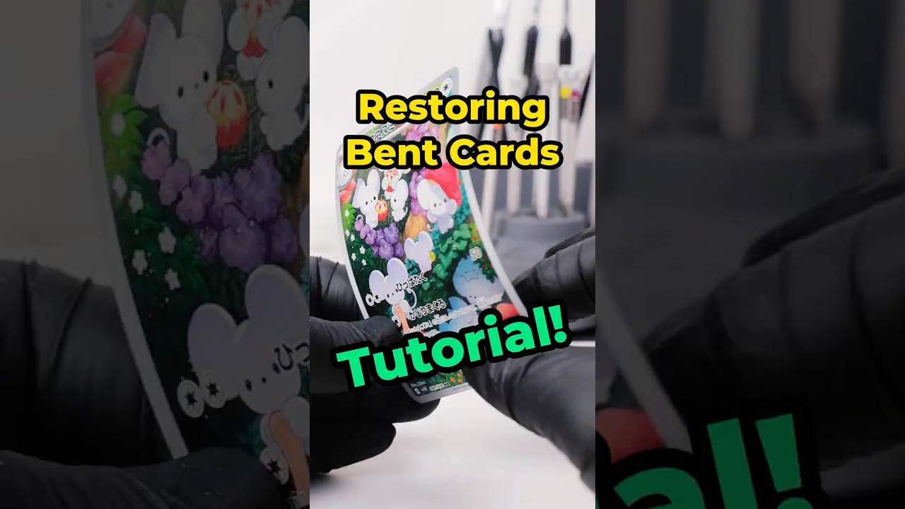 How to FIX a Bent Pokemon Card?  #pokemoncards  #tcgpokemon #cardcollector #pokemon #tcg