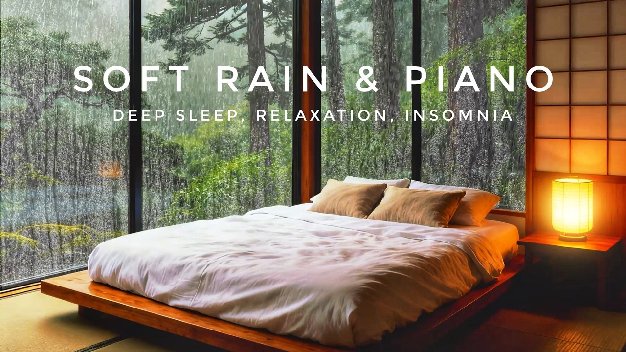 Spiritual Healing Music: Soft Rain and Piano for Chakra Balancing and Inner Tranquility