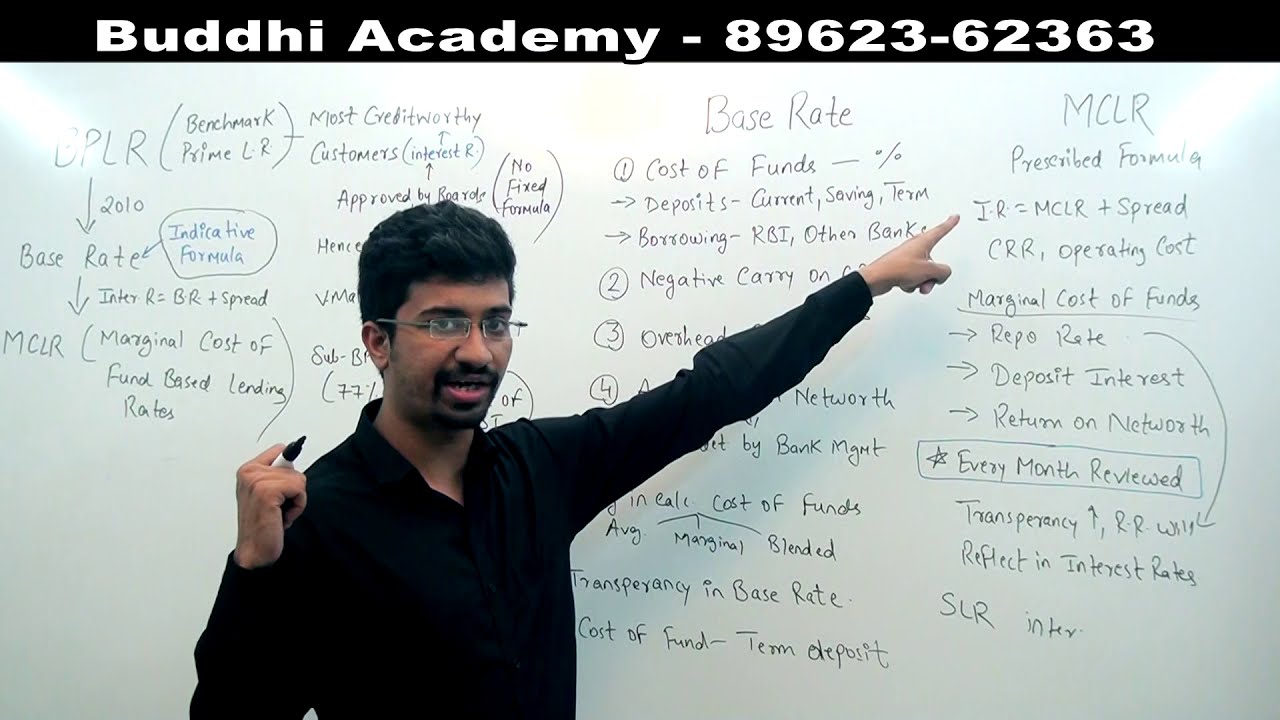 MCLR (Marginal Cost of Funds Based Lending Rate) vs Base Rate |💥 Join Full course on Indian ECONOMY💥