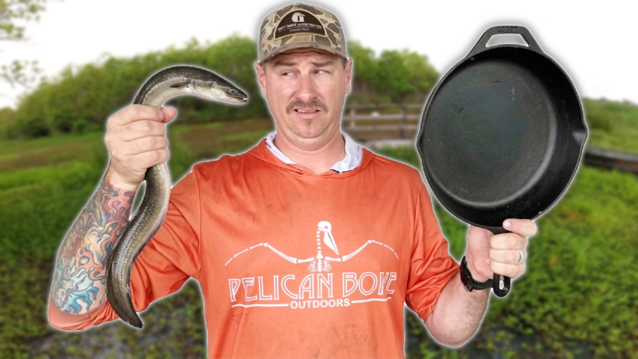 Trash Fish or Delicacy?! ( Louisiana Eel Catch and Cook )