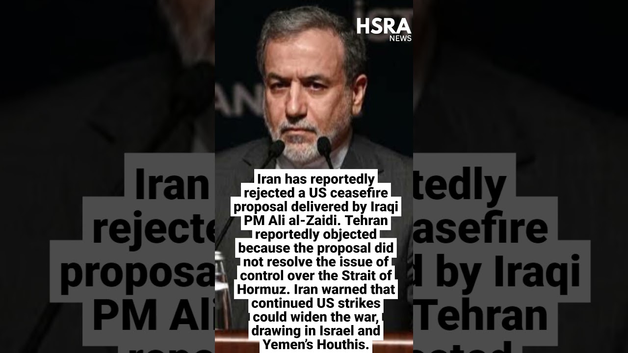Iran Rejects US Ceasefire Proposal by Iraqi PM Ali al-Zaidi #shorts #breakingnews #iran #usa #iraq
