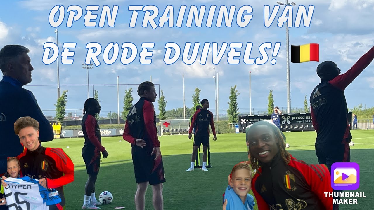 Ik ging naar de open training van de Belgische nationale ploeg, de Rode Duivels! 🇧🇪