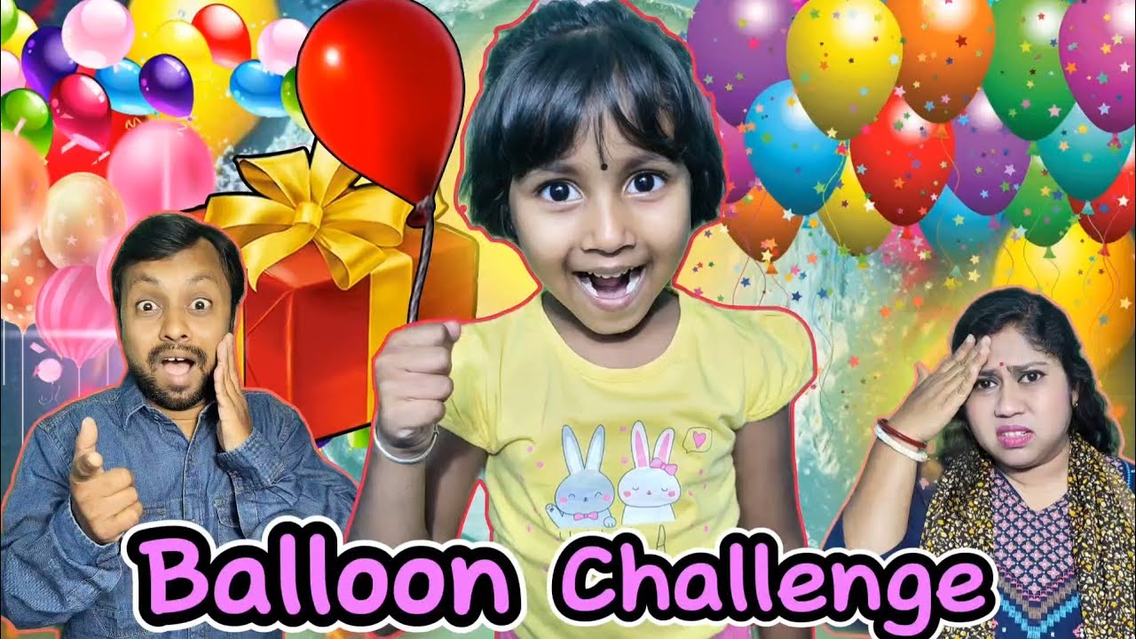 Titi🎈Korlo Balloon🍫Challenge😱🤣||Funny Challenge Video #shorts #funnyvideo #balloon #trishikarimpa