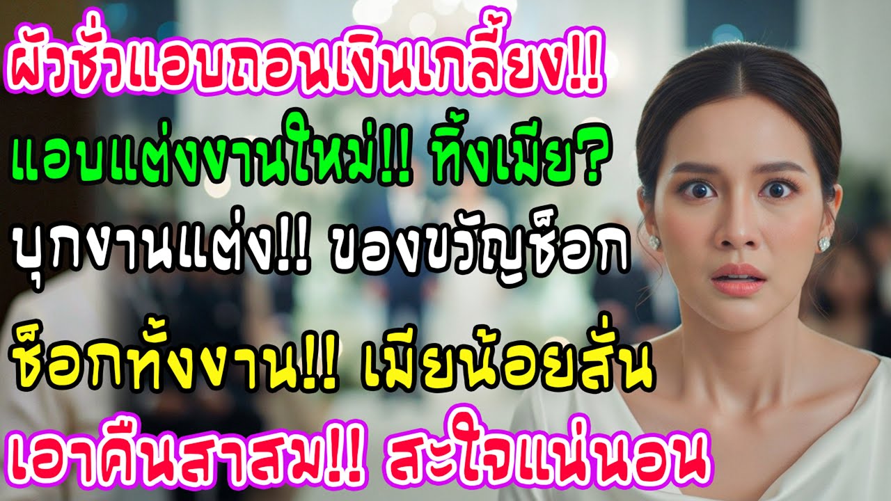 สามีแอบถอนเงินเก็บฉันซื้อบ้านแล้วแต่งใหม่ลับๆ ฉันโผล่งานแต่งพร้อมของขวัญพิเศษ ฮอลล์เงียบงัน