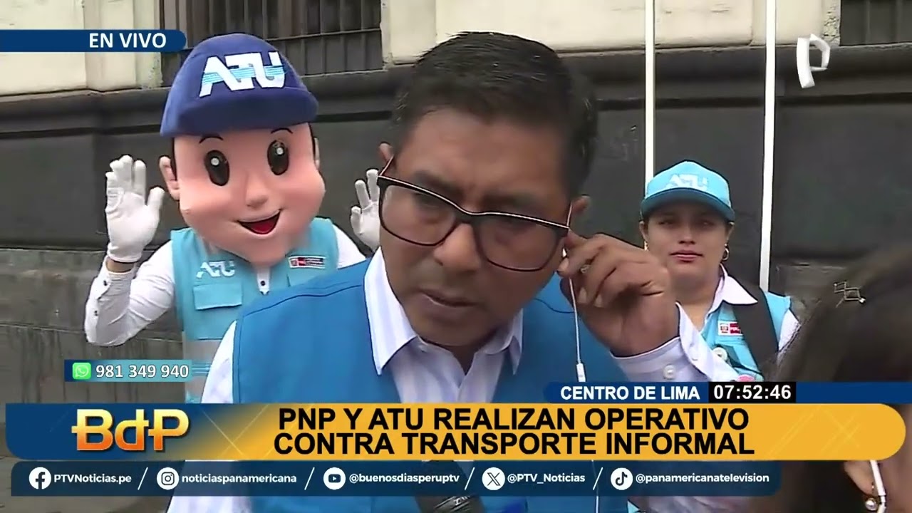 Centro de Lima: ATU realiza operativo contra transporte informal