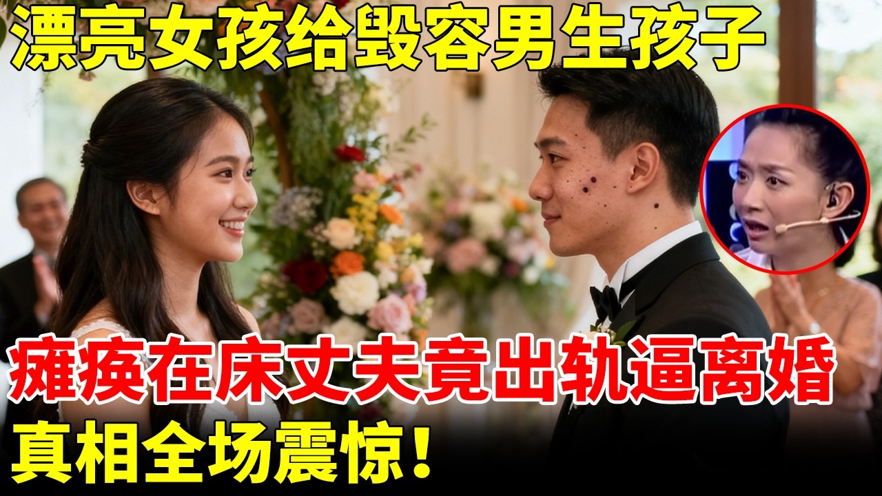 漂亮女孩执意嫁给毁容男，生下2个孩子后瘫痪在床，丈夫竟出轨逼离婚，真相全场震惊！【王芳王为念访谈】